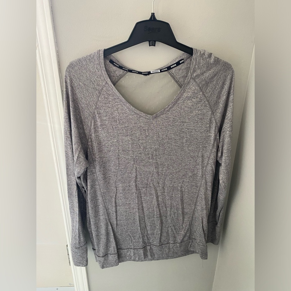 RBX Heather Gray Long Sleeve Women's Top